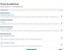 Tablet Screenshot of forosacademicos.blogspot.com