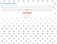 Tablet Screenshot of madam-editor.blogspot.com