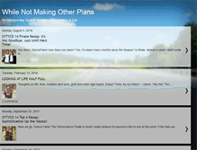 Tablet Screenshot of notmakingplans.blogspot.com