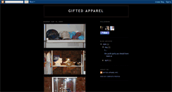 Desktop Screenshot of giftedapparel.blogspot.com