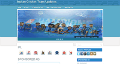 Desktop Screenshot of indian-cricket-team-updates.blogspot.com