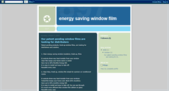 Desktop Screenshot of energysavingwindowfilm.blogspot.com