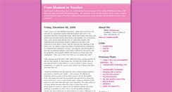 Desktop Screenshot of fromstudent2teacher.blogspot.com