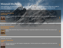 Tablet Screenshot of miniature-mayhem.blogspot.com