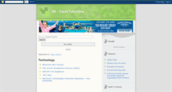 Desktop Screenshot of excel-functions.blogspot.com