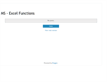 Tablet Screenshot of excel-functions.blogspot.com