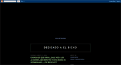 Desktop Screenshot of dedicado-a-el-bicho.blogspot.com