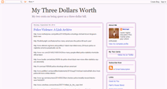 Desktop Screenshot of mythreedollars.blogspot.com