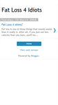 Mobile Screenshot of fatloss-foridiots.blogspot.com
