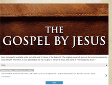 Tablet Screenshot of gospelbyjesus.blogspot.com