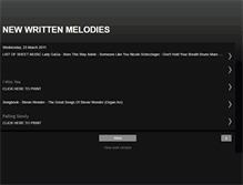 Tablet Screenshot of new-writtenmelodies.blogspot.com