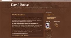 Desktop Screenshot of davidboeve.blogspot.com