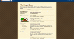 Desktop Screenshot of frugalhome.blogspot.com