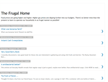 Tablet Screenshot of frugalhome.blogspot.com