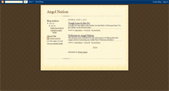 Desktop Screenshot of angelnation.blogspot.com