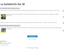 Tablet Screenshot of generaciion98.blogspot.com