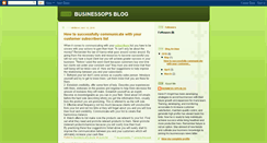 Desktop Screenshot of businessopsblog.blogspot.com
