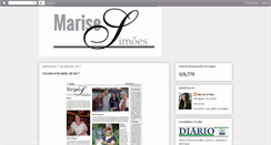 Desktop Screenshot of jornalistamarisesimoes.blogspot.com