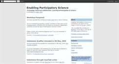 Desktop Screenshot of participatory-science.blogspot.com