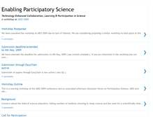 Tablet Screenshot of participatory-science.blogspot.com