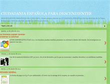 Tablet Screenshot of ciudadaniaespaolaparadescendientes.blogspot.com