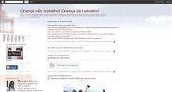 Desktop Screenshot of criancanaotrabalhacriancadatrabalho.blogspot.com