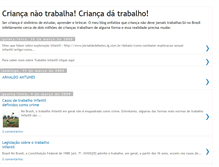 Tablet Screenshot of criancanaotrabalhacriancadatrabalho.blogspot.com