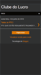 Mobile Screenshot of clubedolucro.blogspot.com