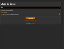 Tablet Screenshot of clubedolucro.blogspot.com