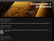 Tablet Screenshot of conjugandopensamientos.blogspot.com