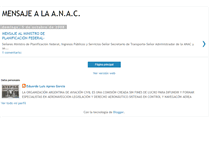 Tablet Screenshot of mensaje-a-la-anac.blogspot.com