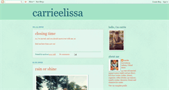 Desktop Screenshot of carrieelissa.blogspot.com