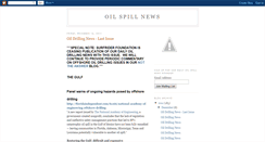 Desktop Screenshot of oilspillnewsroundup.blogspot.com