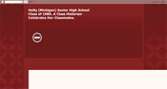 Desktop Screenshot of hollyhighschoolclassof1980.blogspot.com