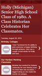 Mobile Screenshot of hollyhighschoolclassof1980.blogspot.com