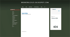 Desktop Screenshot of brokerulzilei.blogspot.com