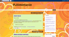 Desktop Screenshot of plalimentacion.blogspot.com