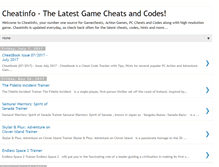 Tablet Screenshot of cheatinfo.blogspot.com