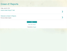 Tablet Screenshot of greenitreports.blogspot.com
