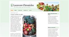 Desktop Screenshot of locavorechronicles.blogspot.com