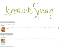 Tablet Screenshot of lemonadespring.blogspot.com