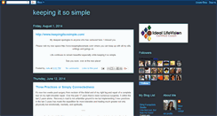 Desktop Screenshot of keepingitsosimple.blogspot.com