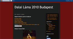 Desktop Screenshot of dalailama2010budapest.blogspot.com