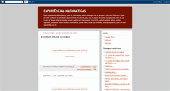 Desktop Screenshot of experiencias-matematicas.blogspot.com