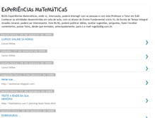 Tablet Screenshot of experiencias-matematicas.blogspot.com