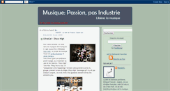 Desktop Screenshot of passionpasindustrie.blogspot.com