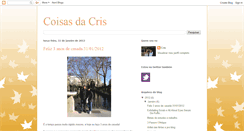 Desktop Screenshot of coisas-da-cris.blogspot.com