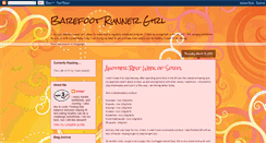 Desktop Screenshot of barefootrunnergirl.blogspot.com