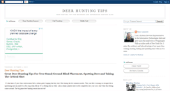 Desktop Screenshot of huntinganddeerhuntingtips.blogspot.com