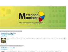 Tablet Screenshot of mercadeojuridico.blogspot.com